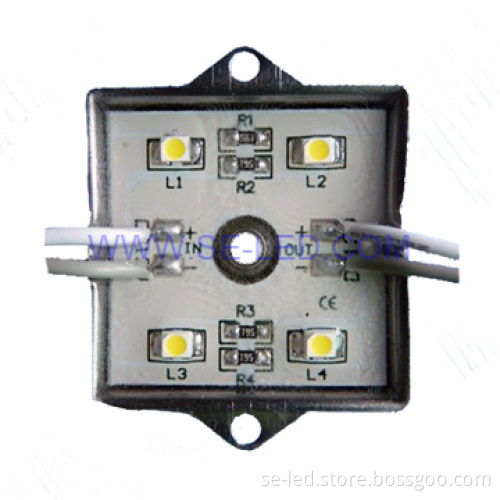 4pcs Green Square Advertising High Brightness LED Modules